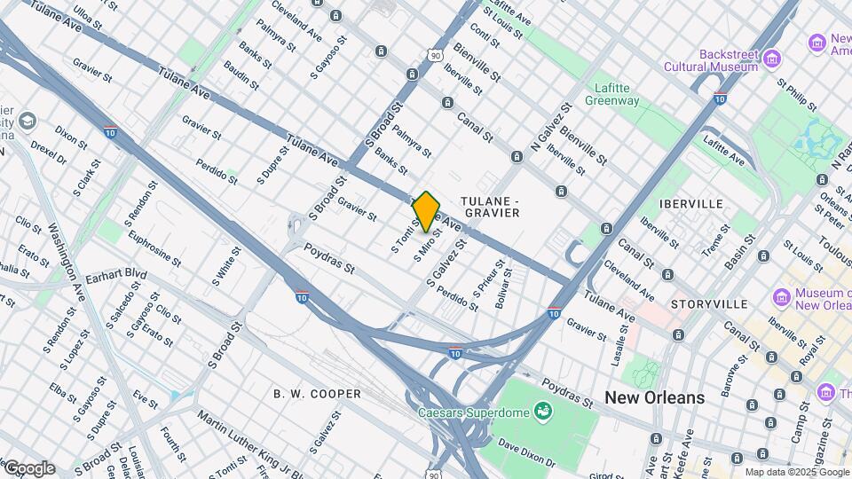 2307 Gravier St Map and Location Details