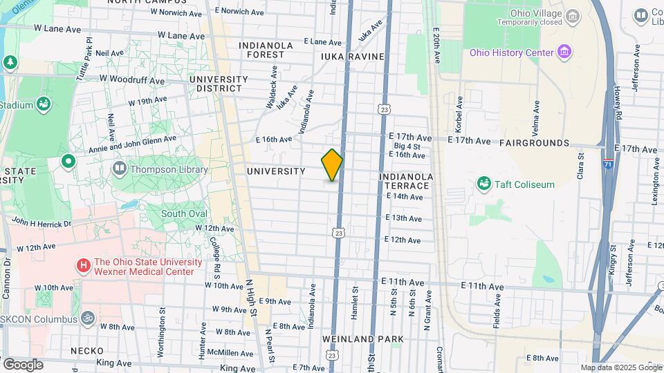220 E 14th Ave Mapa y Detalles de la Ubicación