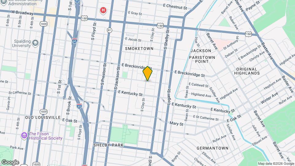 937 S Clay St Map and Location Details