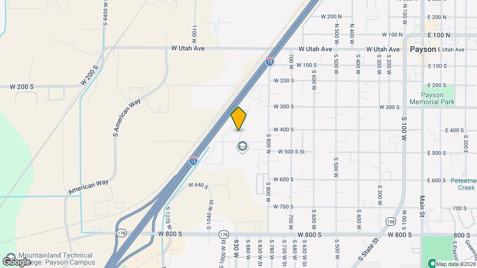 386 S 900 W St Map and Location Details