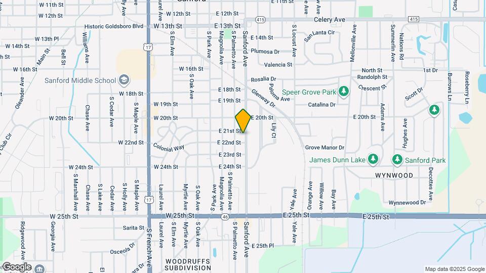 2104 Sanford Ave Mapa y Detalles de la Ubicación