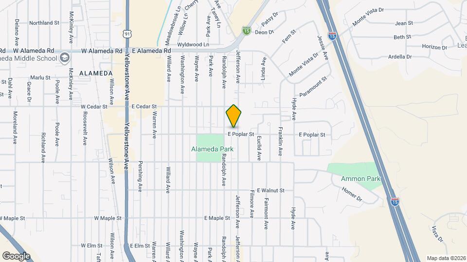 846 E Poplar St Map and Location Details