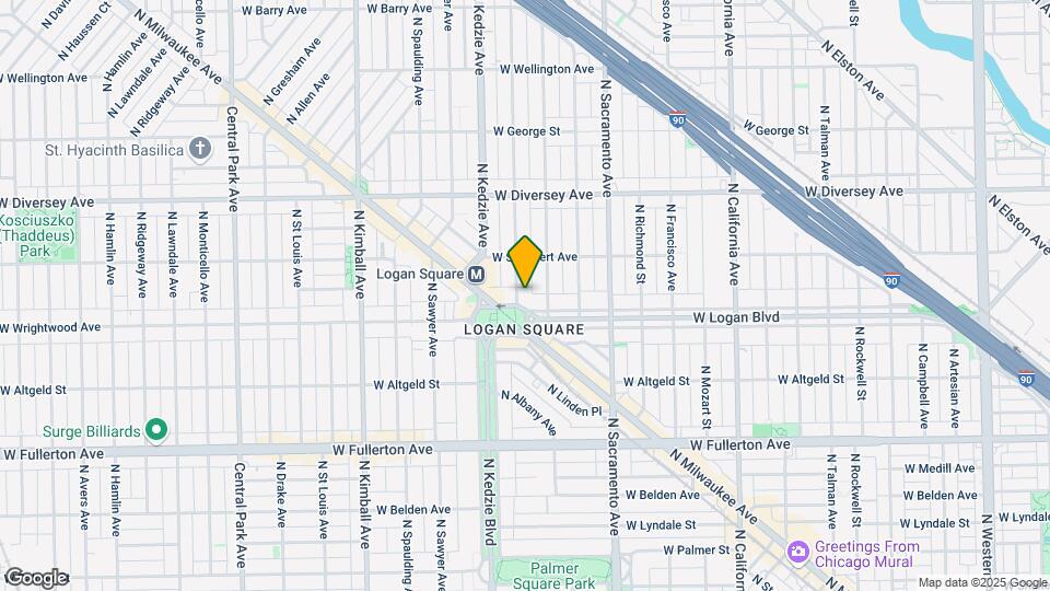 3116 W Logan Blvd Map and Location Details