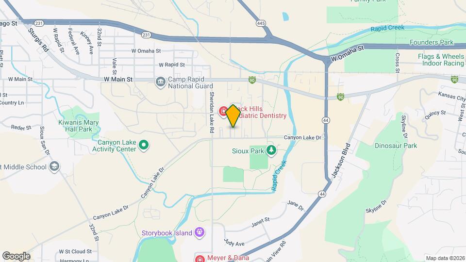 2436 Canyon Lake Dr Map and Location Details