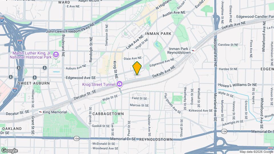 820 DeKalb Ave NE Map and Location Details