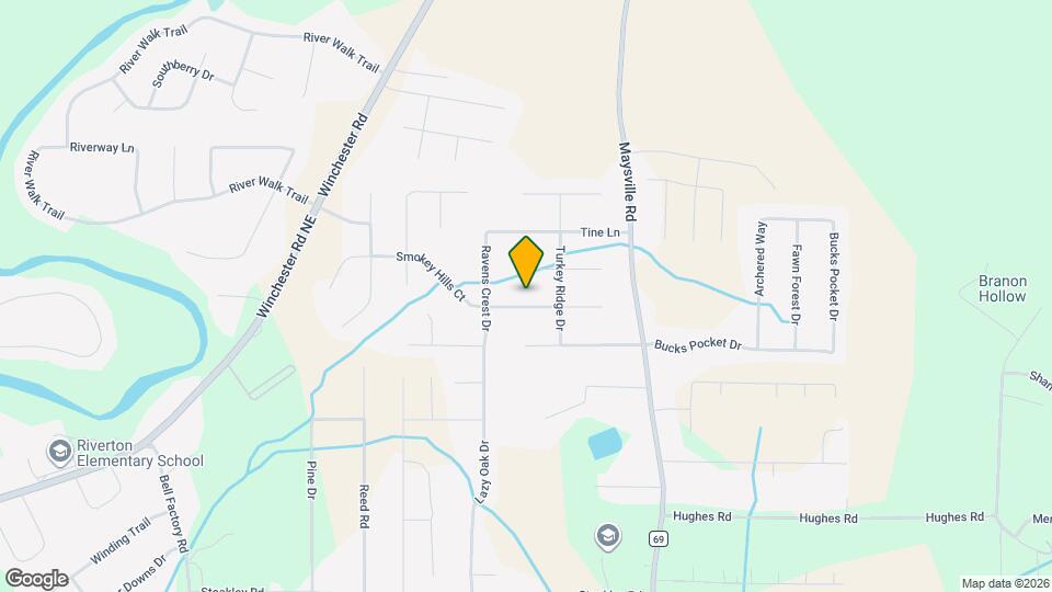 223 Duck Creek Dr Mapa y Detalles de la Ubicación