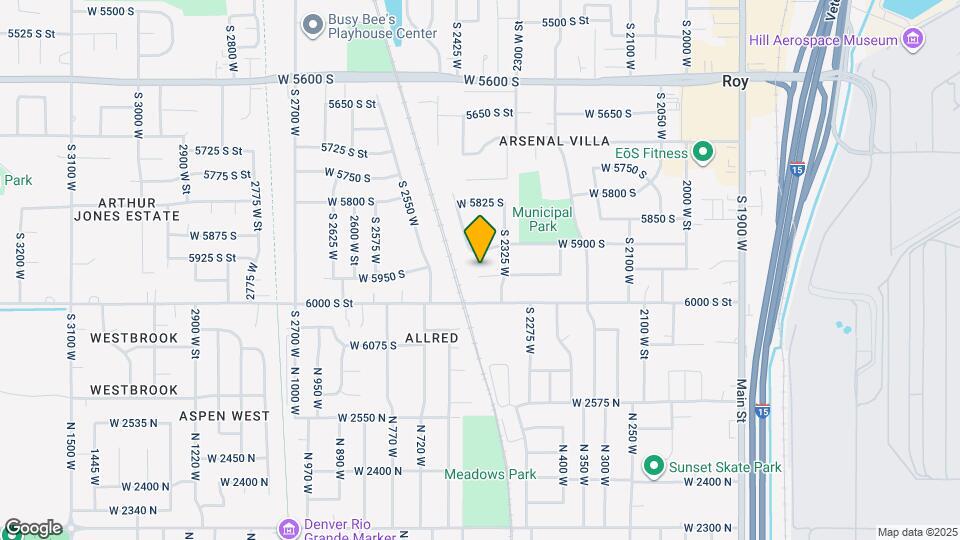 2402 W 5950 S Map and Location Details