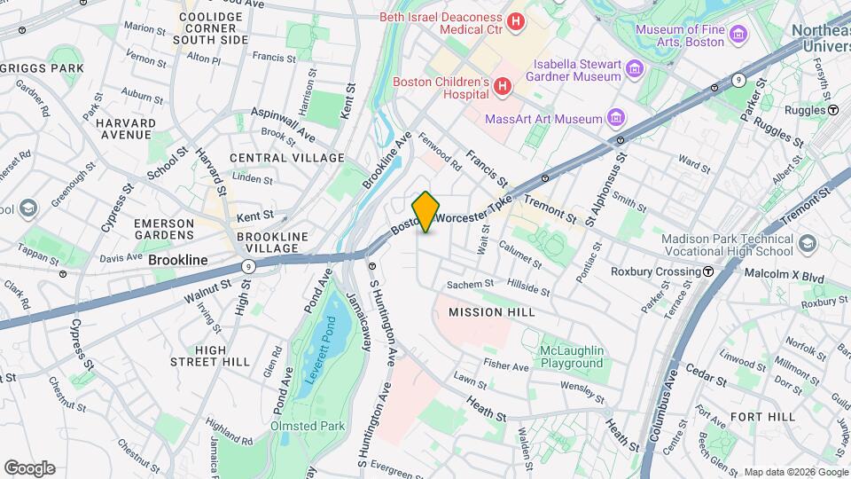 16 Parker Hill Ave, Unit 4E Mapa y Detalles de la Ubicación