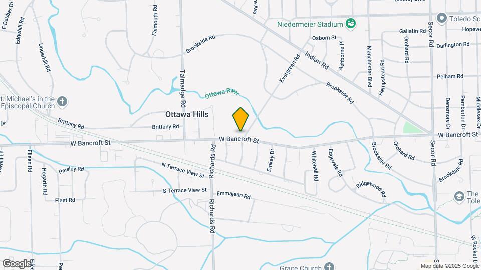 4004 W Bancroft St Map and Location Details