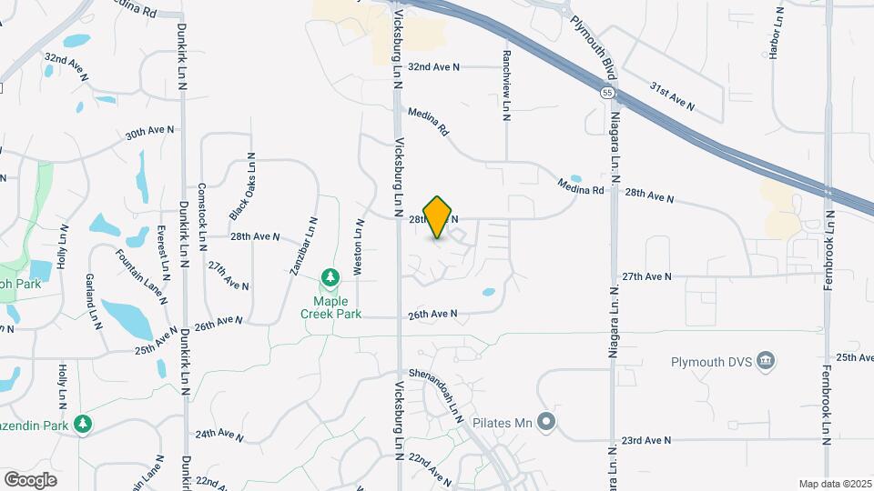 2710 Upland Ln N Map and Location Details