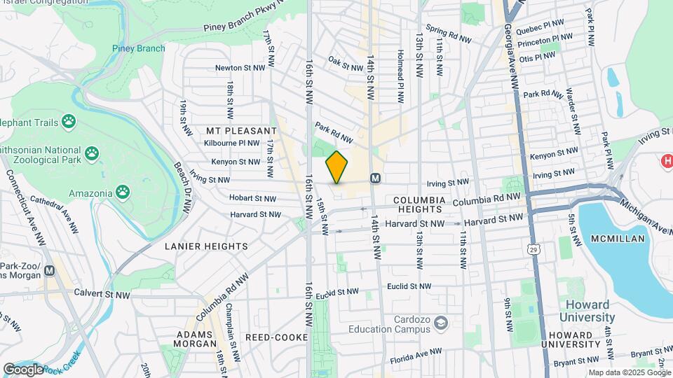 1454 Irving St NW Map and Location Details