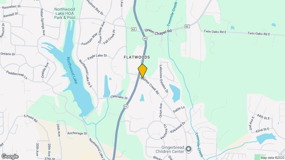 1201 Hunter Creek Rd Map and Location Details