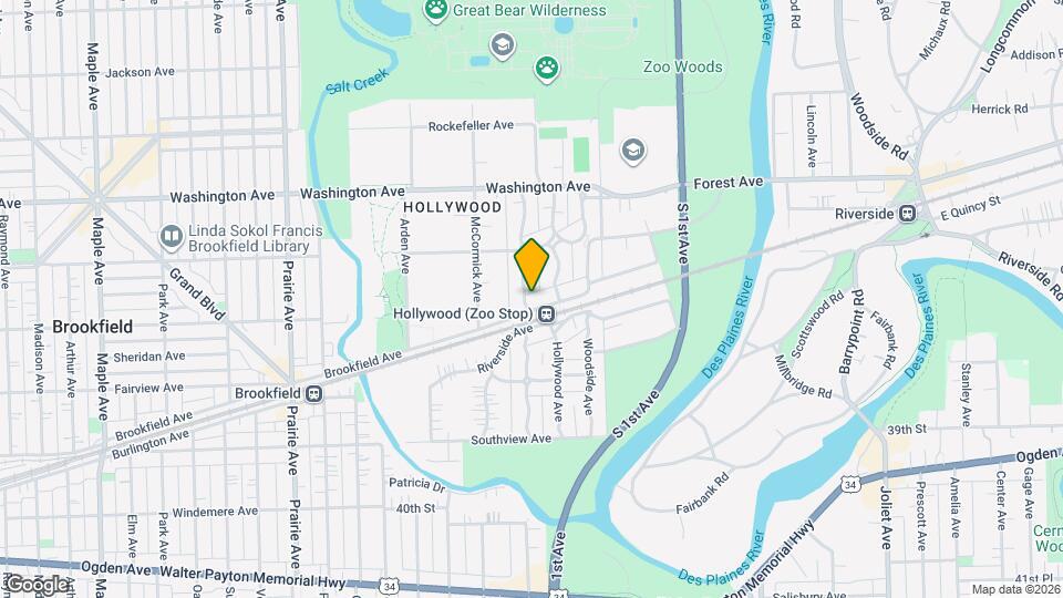 8516 Brookfield Ave Map and Location Details