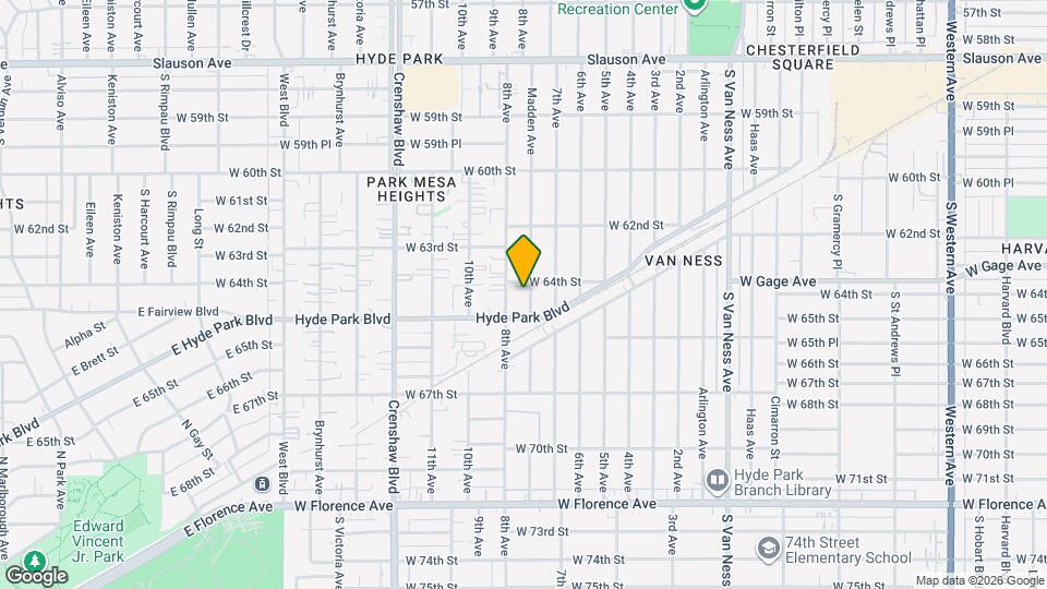 6415 Madden Ave Mapa y Detalles de la Ubicación