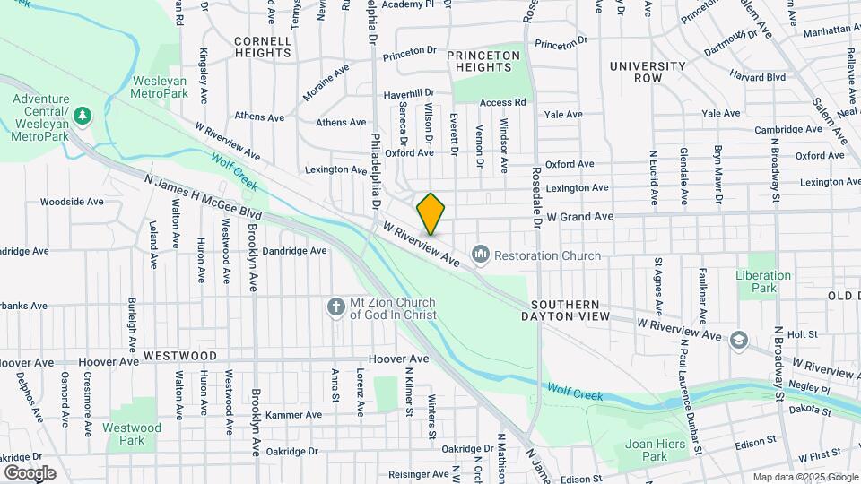 2529 W Riverview Ave Map and Location Details