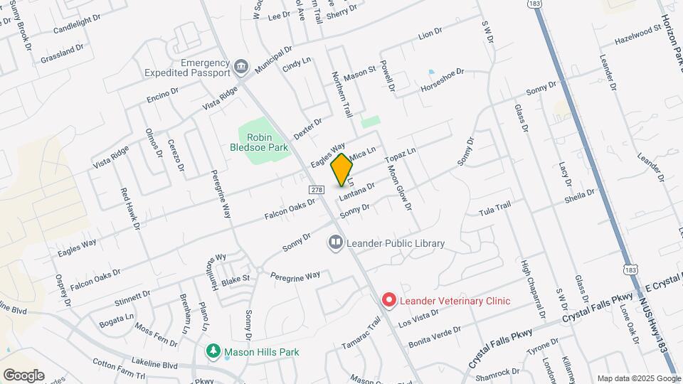 915 Lantana Dr Map and Location Details