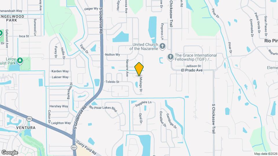 1016 Malaga St Map and Location Details