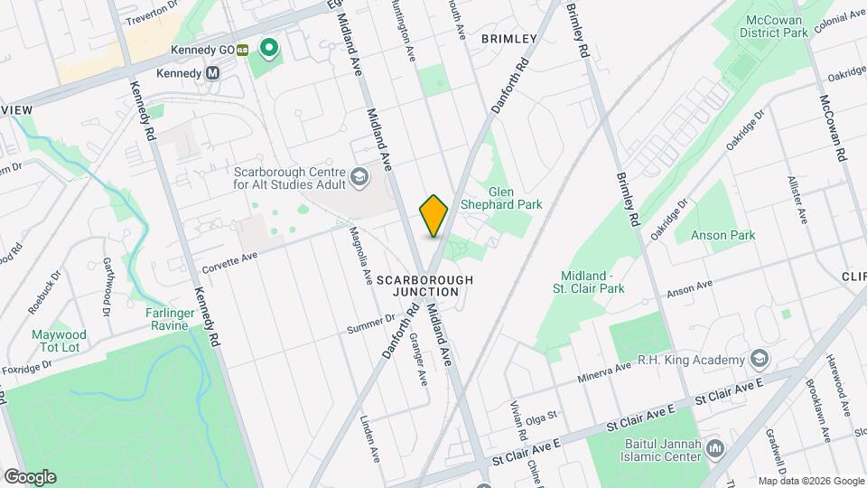 840 Danforth Rd Map and Location Details