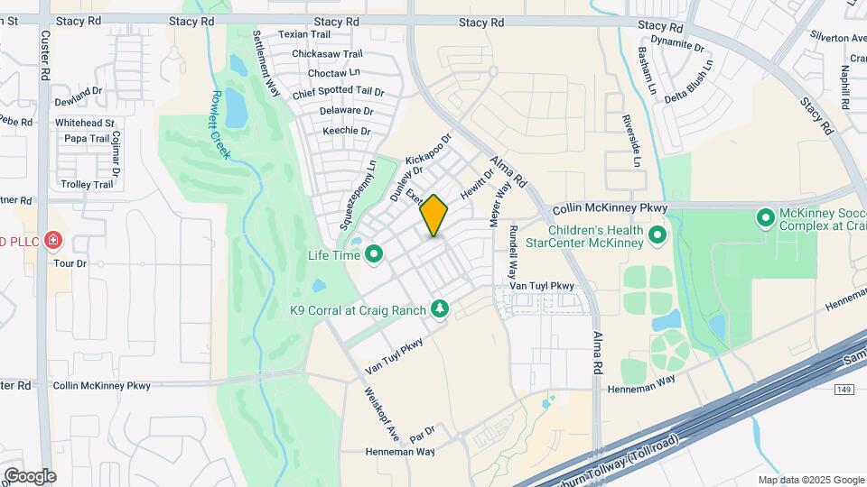 7317 Collin McKinney Pkwy Map and Location Details