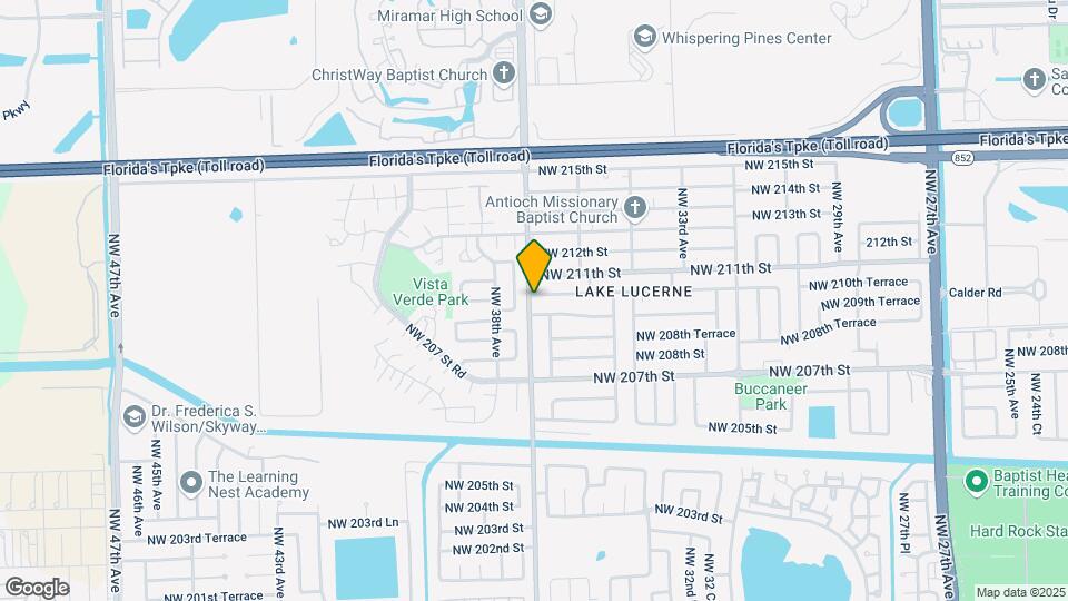 3620 NW 210th Ter-Unit -1 Map and Location Details