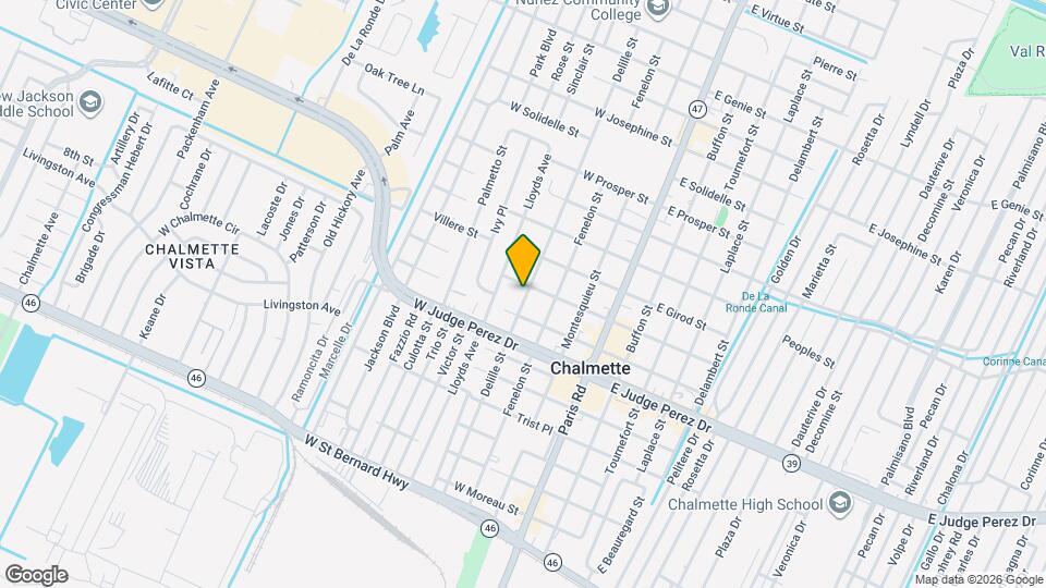 2722 Delille St Map and Location Details