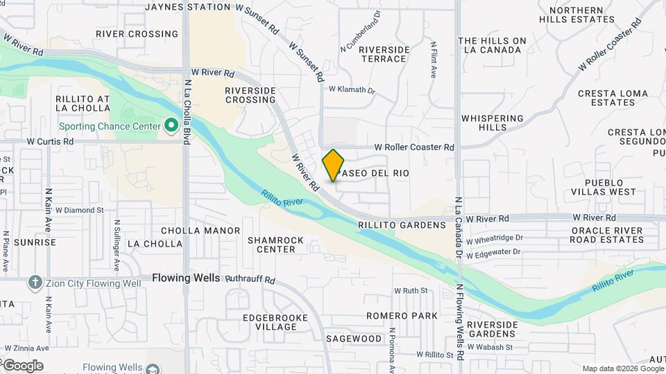 5079 N Cliffed River Dr Map and Location Details
