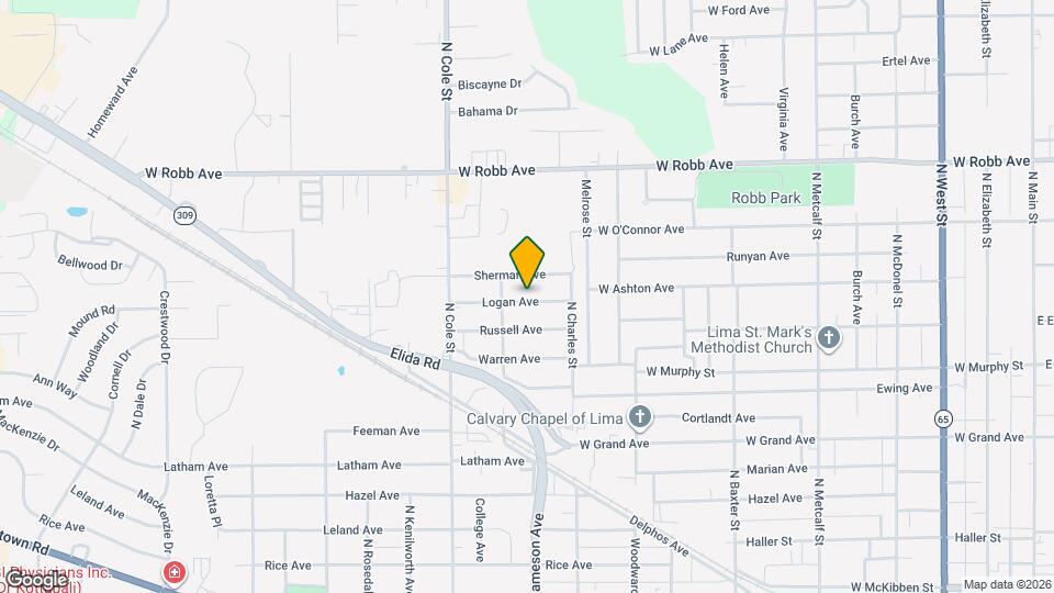 1022 Logan Ave Map and Location Details