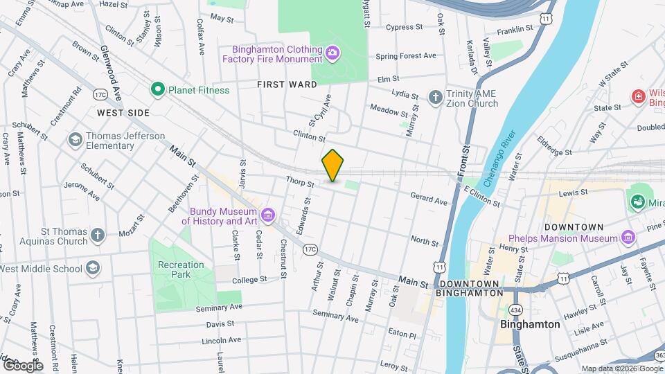 12 Thorp St, Unit 1E Mapa y Detalles de la Ubicación