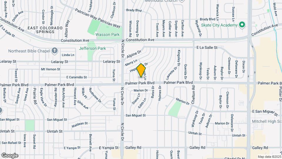 1507 Diana Ln Map and Location Details
