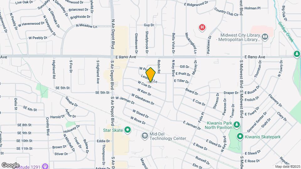 205 W Coe Dr Map and Location Details