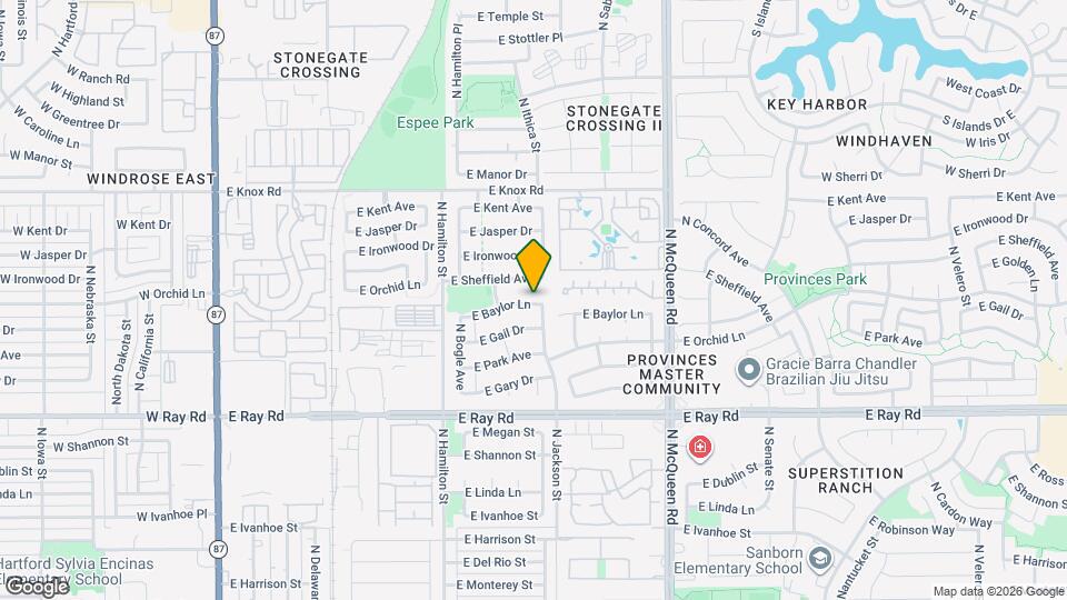 766 E Baylor Ln Map and Location Details