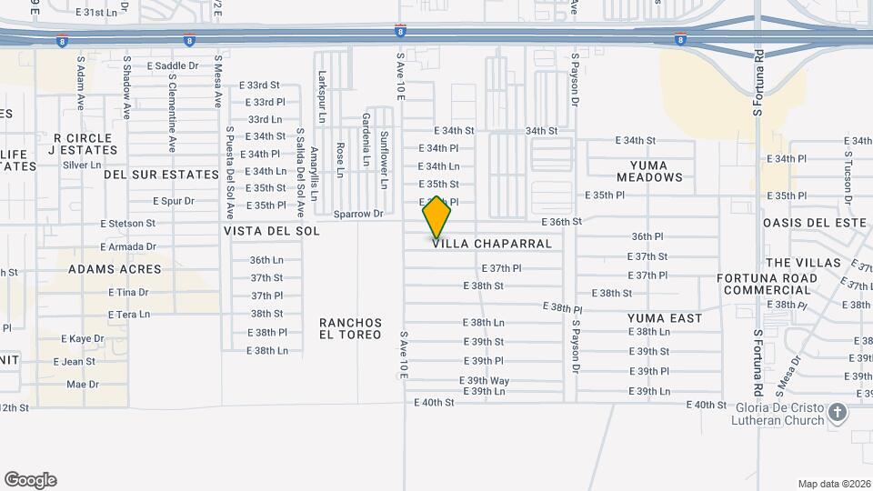10176 E 37th St Map and Location Details