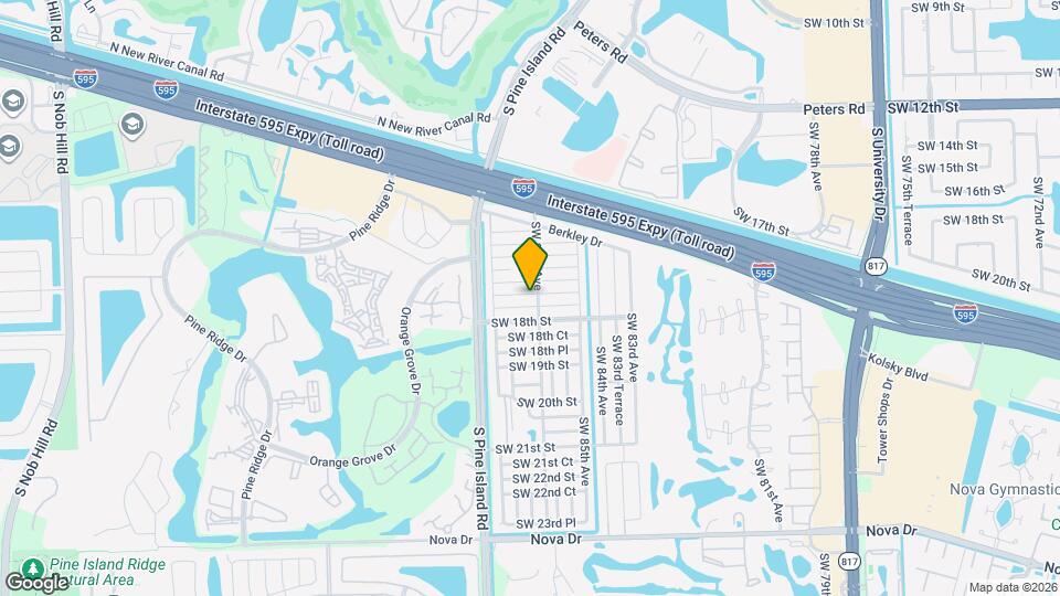8608 SW 17th St Map and Location Details