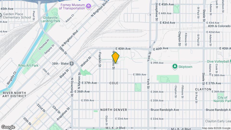 3830 N Williams St Map and Location Details