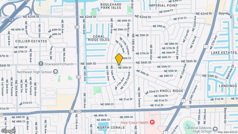 1643 NE 55th St Mapa y Detalles de la Ubicación