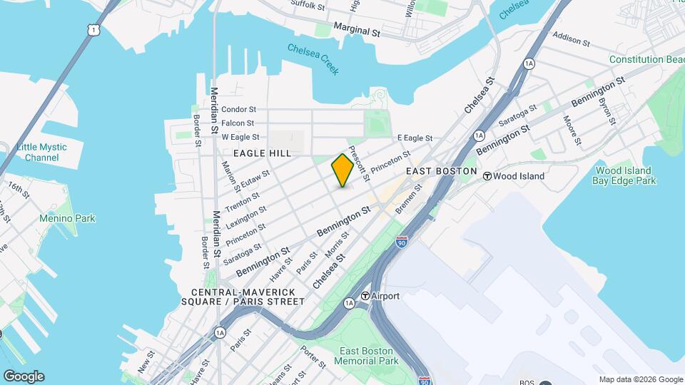 215 Princeton St, Unit 3 Map and Location Details