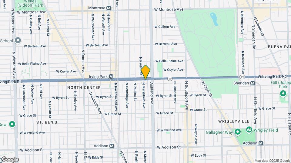 1619-1625 W Irving Park Rd Mapa y Detalles de la Ubicación