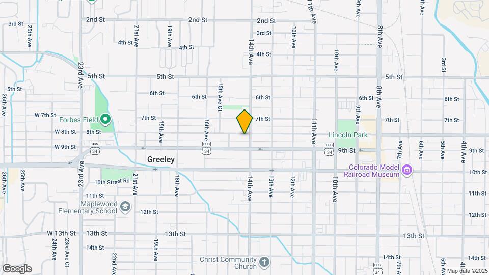 1404 8th St Map and Location Details