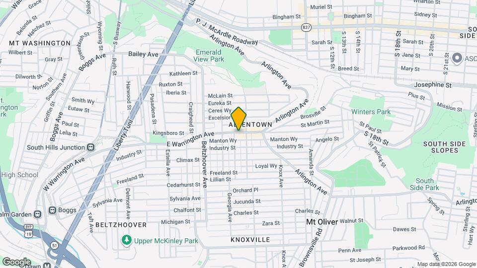 732 E Warrington Ave, Unit 2nd Floor Front Map and Location Details