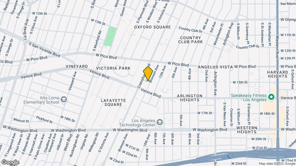 1451 S Bronson Ave Mapa y Detalles de la Ubicación