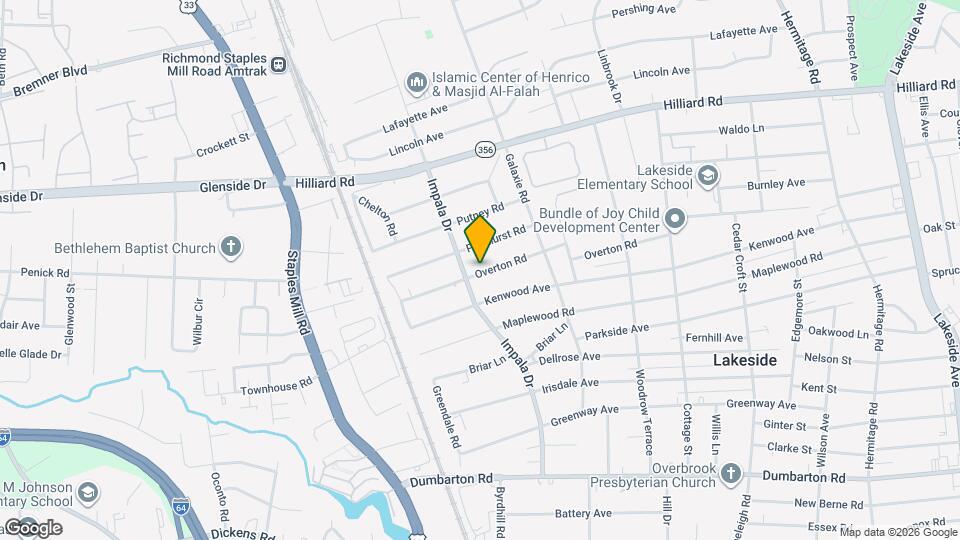 2922 Overton Rd Map and Location Details