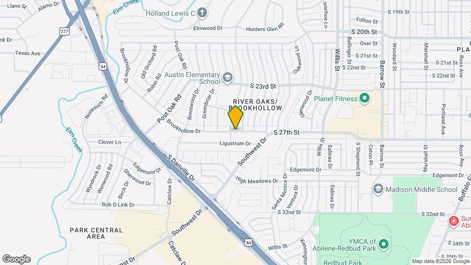 3717 Brookhollow Dr Map and Location Details