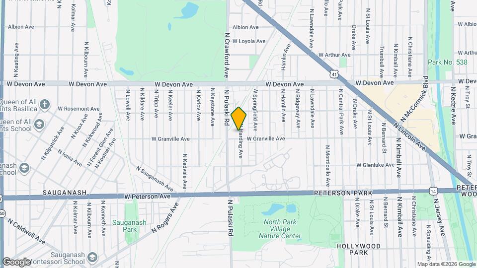 6210 N Harding Ave Mapa y Detalles de la Ubicación