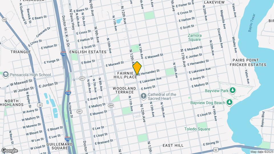 1201 E Hernandez St Map and Location Details