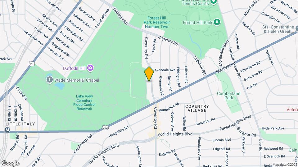 1676 Coventry Rd Map and Location Details