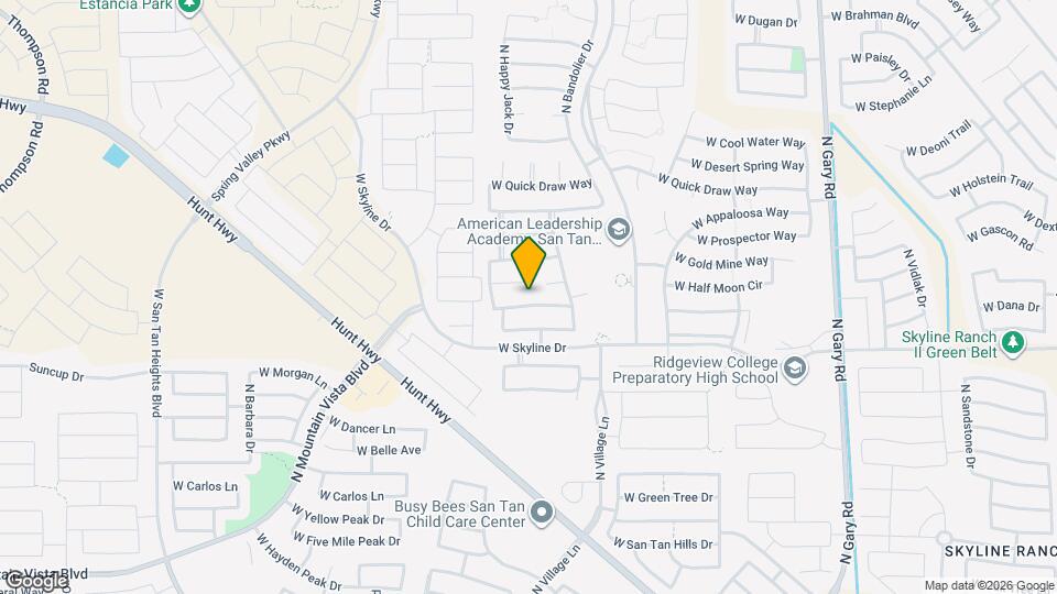 2574 W Sawtooth Way Map and Location Details