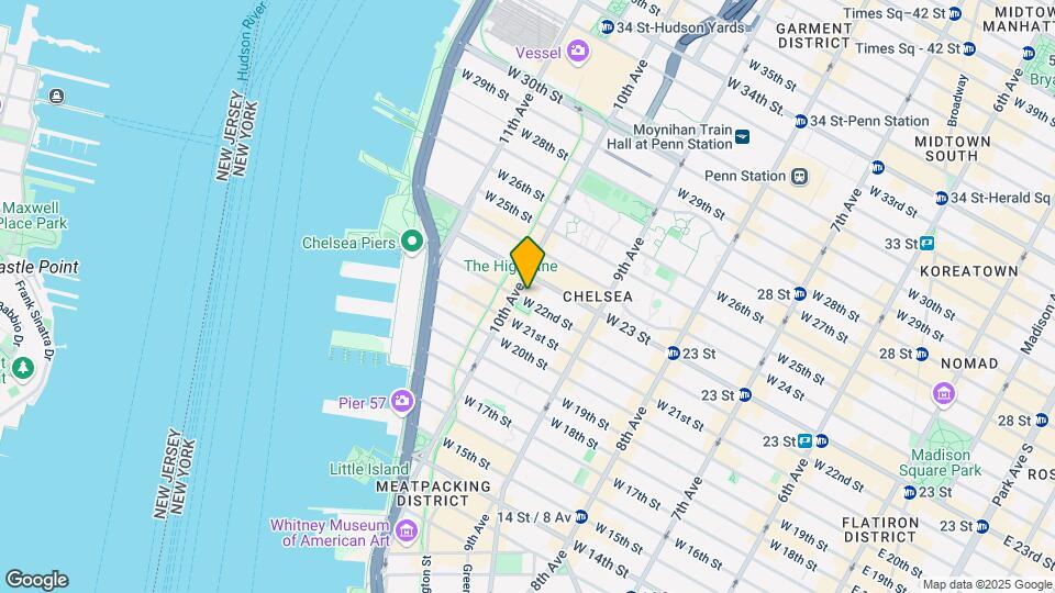 481 W 22nd St Map and Location Details