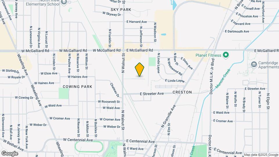 2300 N Walnut St Map and Location Details
