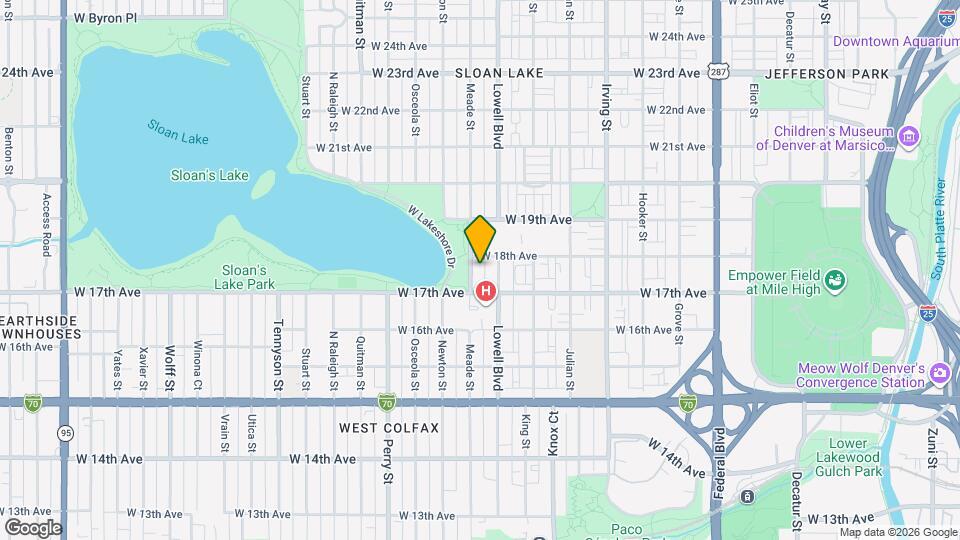 1734 Meade St Map and Location Details