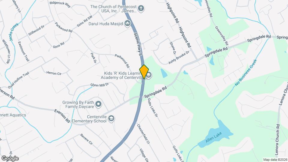 2910 Centerville Hwy Mapa y Detalles de la Ubicación